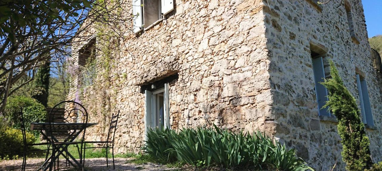 Gite En Cevennes Du Sud, Bergerie Restauree Au Rez De Jardin D'Une Bastide Avec Piscine, Vue Exceptionnelle, Authenticite Et Confort Saint-Laurent-le-Minier エクステリア 写真
