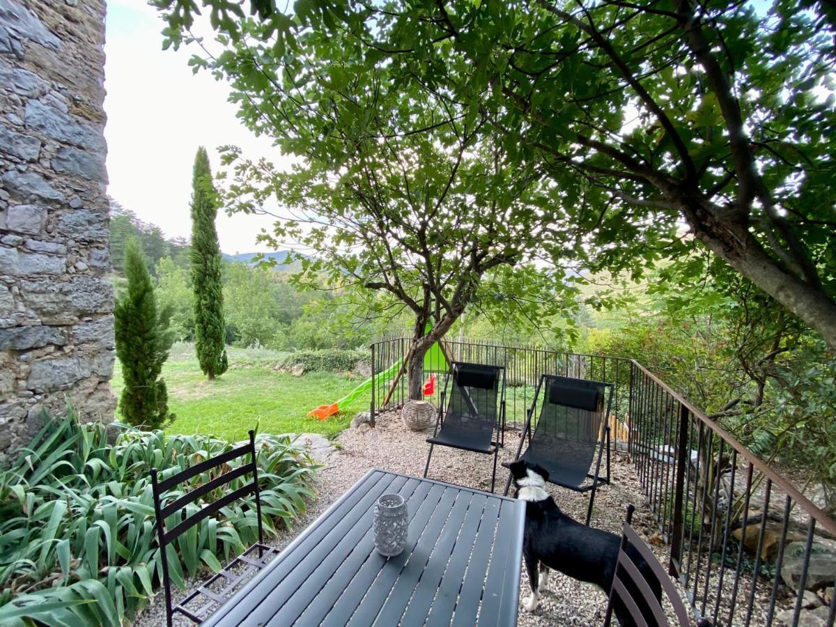Gite En Cevennes Du Sud, Bergerie Restauree Au Rez De Jardin D'Une Bastide Avec Piscine, Vue Exceptionnelle, Authenticite Et Confort Saint-Laurent-le-Minier エクステリア 写真