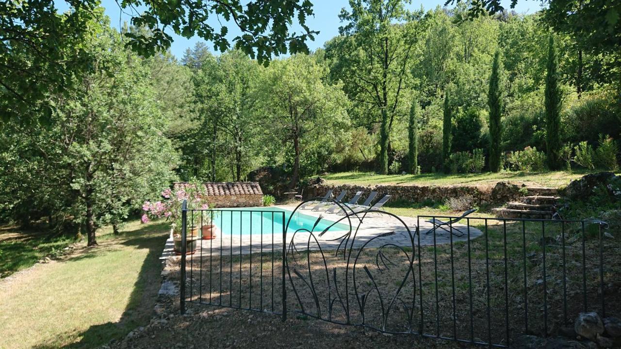 Gite En Cevennes Du Sud, Bergerie Restauree Au Rez De Jardin D'Une Bastide Avec Piscine, Vue Exceptionnelle, Authenticite Et Confort Saint-Laurent-le-Minier エクステリア 写真