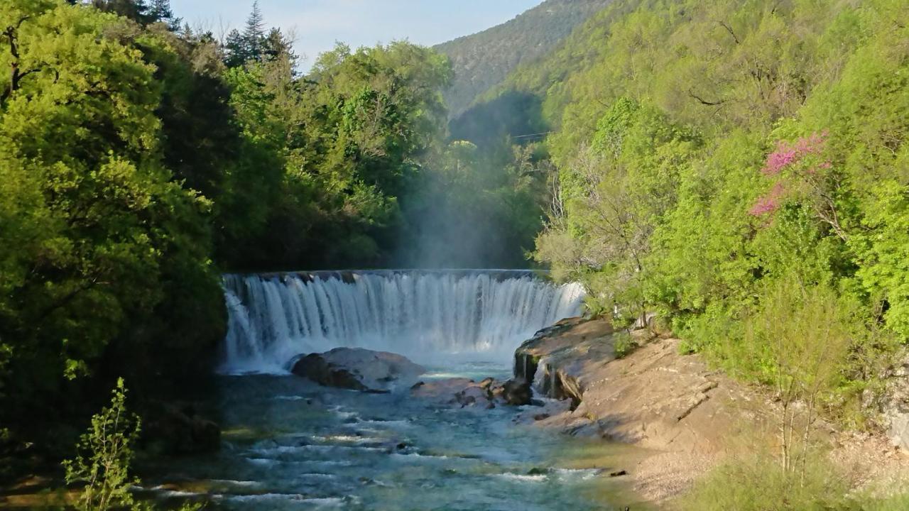 Gite En Cevennes Du Sud, Bergerie Restauree Au Rez De Jardin D'Une Bastide Avec Piscine, Vue Exceptionnelle, Authenticite Et Confort Saint-Laurent-le-Minier エクステリア 写真
