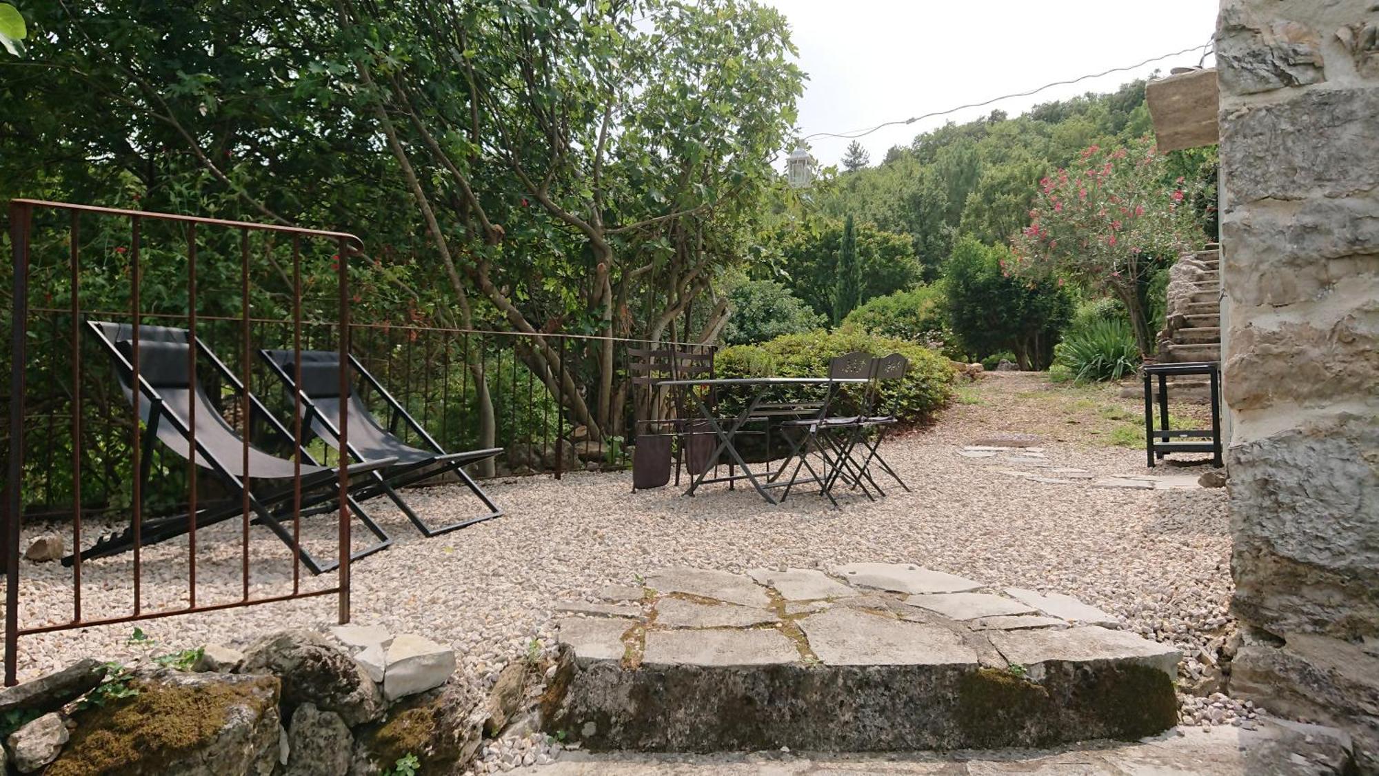 Gite En Cevennes Du Sud, Bergerie Restauree Au Rez De Jardin D'Une Bastide Avec Piscine, Vue Exceptionnelle, Authenticite Et Confort Saint-Laurent-le-Minier エクステリア 写真